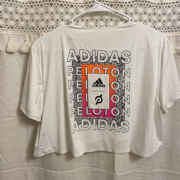 NWT Adidas X Peloton Cropped top Shirt size large white

B - Picture 4 of 6